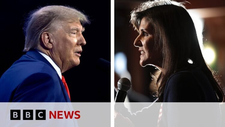 Donald Trump and Nikki Haley battling to become Republican presidential nominee | BBC News