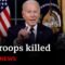 US says “we do not want war with Iran” after troops killed | BBC News